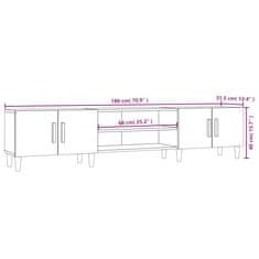 Vidaxl TV skříňka kouřový dub 180 x 31,5 x 40 cm kompozitní dřevo