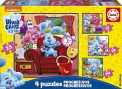 Educa Puzzle Blue's Clues 4v1 (12,16,20,25 dílků)