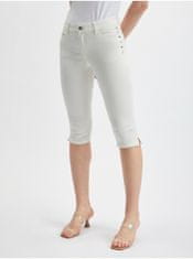 Orsay Bílé dámské zkrácené džíny 38
