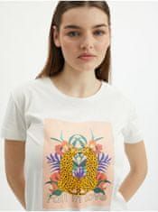 Orsay Krémové dámské tričko S