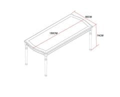 Limena LI2712 Stůl 180 cm