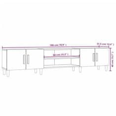 Vidaxl TV skříňka bílá 180 x 31,5 x 40 cm kompozitní dřevo