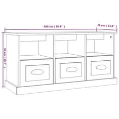 Vidaxl TV skříňka černá 100 x 35 x 50 cm kompozitní dřevo