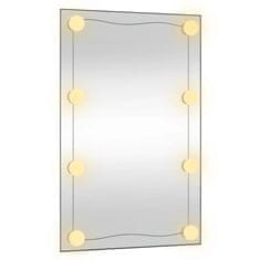 Vidaxl Nástěnné zrcadlo s LED osvětlením 40 x 60 cm sklo obdélníkové