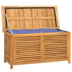 Vidaxl Zahradní úložný box s vložkou 114 x 50 x 58 cm masivní teak