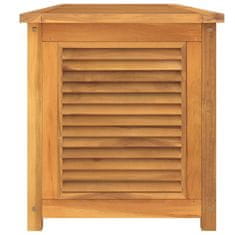 Greatstore Zahradní úložný box s vložkou 175 x 50 x 53 cm masivní teak