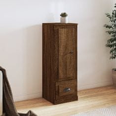 Greatstore Skříň highboard hnědý dub 36 x 35,5 x 103,5 kompozitní dřevo