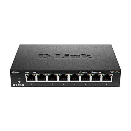 D-Link DGS-108 přepínač, 16 Gbps