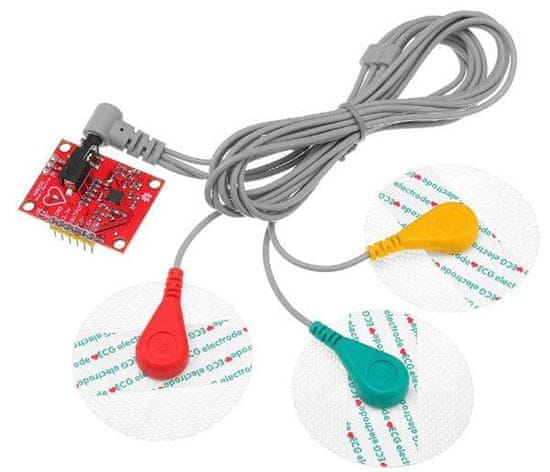 HADEX EKG monitoring srdeční frekvence, modul s AD8232