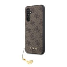 Guess 4G Charms Zadní Kryt pro Samsung Galaxy A54 5G Brown