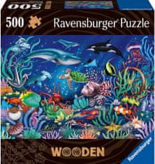 Ravensburger Dřevěné puzzle V moři 500 dílků