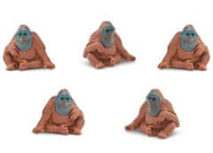 TWM hrací sada Lucky Minis orangutan 2,5 cm hnědý 192 ks