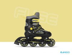 TWM Inline brusle Fuse junior polypropylen černá/žlutá mt 34/37