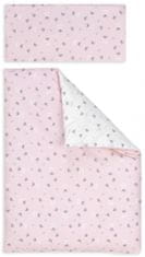 TWM povlak na přikrývku koruny 60 x 120 cm bavlna růžová/bílá