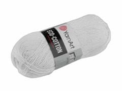 Kraftika 1ks (760) bílá pletací příze eco-cotton 100 g, pletací