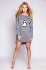 Amiatex Noční košile Pinguino, šedá, L/XL
