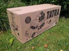 Dino Auto Tatra 148 plast 73cm v krabici - červená kabina modrá korba