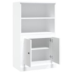 Greatstore Skříň highboard bílá 60 x 35,5 x 103,5 kompozitní dřevo