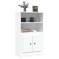 Greatstore Skříň highboard bílá 60 x 35,5 x 103,5 kompozitní dřevo