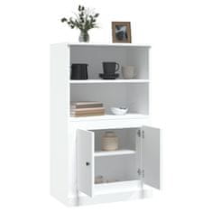 Greatstore Skříň highboard bílá 60 x 35,5 x 103,5 kompozitní dřevo