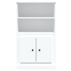 Greatstore Skříň highboard bílá 60 x 35,5 x 103,5 kompozitní dřevo