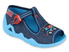 Befado chlapecké sandálky SNAKE 217P110 modré, auto, velikost 18