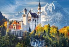 Trefl Sada 2v1 puzzle Zámek Neuschwanstein na podzim 1500 dílků s lepidlem