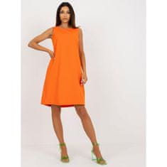 Och Bella Dámské šaty koktejlové OCH BELLA oranžové TW-SK-BE-5773.10P_398274 L