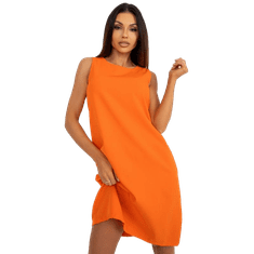 Och Bella Dámské šaty koktejlové OCH BELLA oranžové TW-SK-BE-5773.10P_398274 L