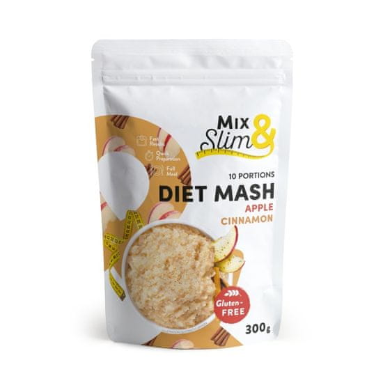 Mix & Slim Mix Slim Dietní kaše jablko a skořice 300 g (10 porcí)