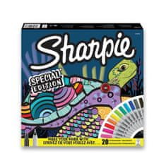 Sharpie Permanentní popisovač Sharpie Fine + Ultra Fine Tortoise sada 20 barev