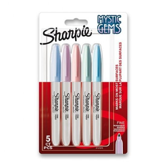 Sharpie Permanentní popisovač Sharpie Fine Mystic sada 5 barev