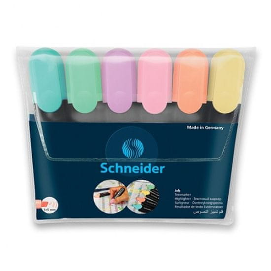 Schneider Zvýrazňovač Job Pastel souprava 6ks