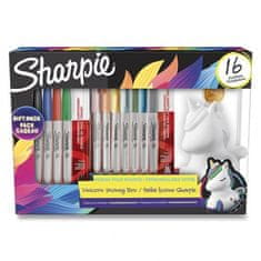 Sharpie Sada popisovačů SHARPIE s kasičkou Unicorn sada, 16 ks