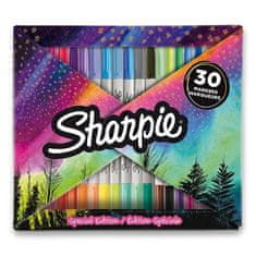 Sharpie Permanentní popisovač Sharpie Fold sada 30 barev