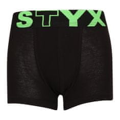 Styx 3PACK dětské boxerky sportovní guma černé (3GJ96012) - velikost 9-11 let