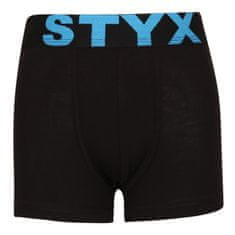 Styx 3PACK dětské boxerky sportovní guma černé (3GJ96012) - velikost 9-11 let