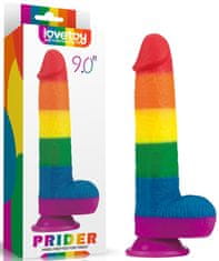 Lovetoy PRIDER duhové dildo s přísavkou LGBT