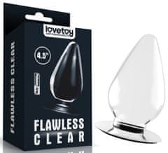 LoveToy Flawless Clear 4,5" anální zástrčka PLUG