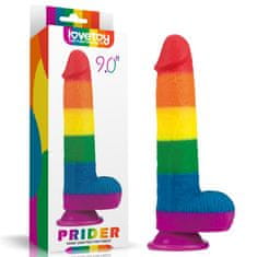 Lovetoy PRIDER duhové dildo s přísavkou LGBT