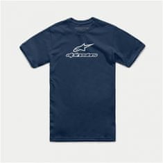 Alpinestars triko WORDMARK COMBO modro-bílé L