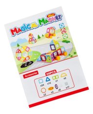 KIK Magnetické bloky MAGICAL MAGNET MINI 68PCS 3+