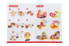 KIK Magnetické bloky MAGICAL MAGNET MINI 68PCS 3+