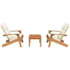 Greatstore 3dílná sada zahradního nábytku Adirondack masivní akácie