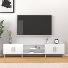 Vidaxl TV skříňka bílá 180 x 31,5 x 40 cm kompozitní dřevo