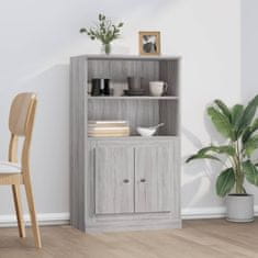 Greatstore Skříň highboard šedá sonoma 60 x 35,5 x 103,5 kompozitní dřevo