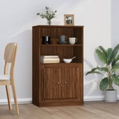 Greatstore Skříň highboard hnědý dub 60 x 35,5 x 103,5 kompozitní dřevo