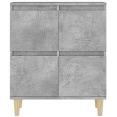 Greatstore Příborník betonově šedý 60 x 35 x 70 cm kompozitní dřevo