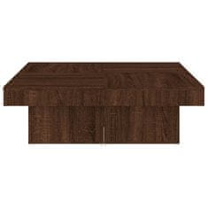 Greatstore Konferenční stolek hnědý dub 90 x 90 x 28 cm kompozitní dřevo
