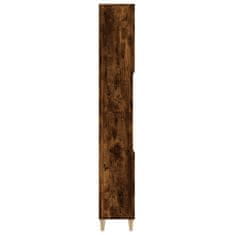 Greatstore Koupelnová skříňka kouřový dub 30x30x190 cm kompozitní dřevo